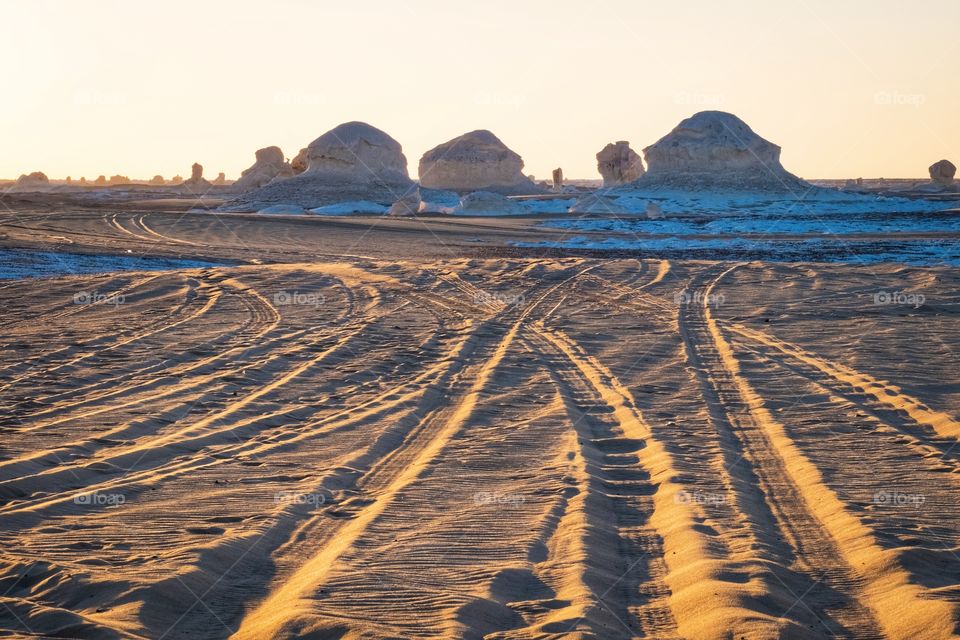 White desert in Egypt