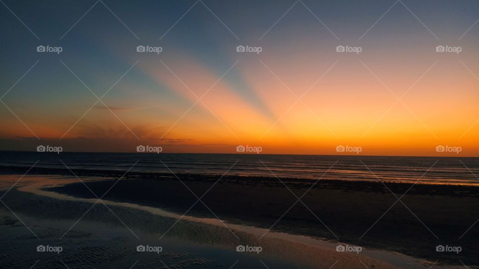 sunset in Jericoacoara