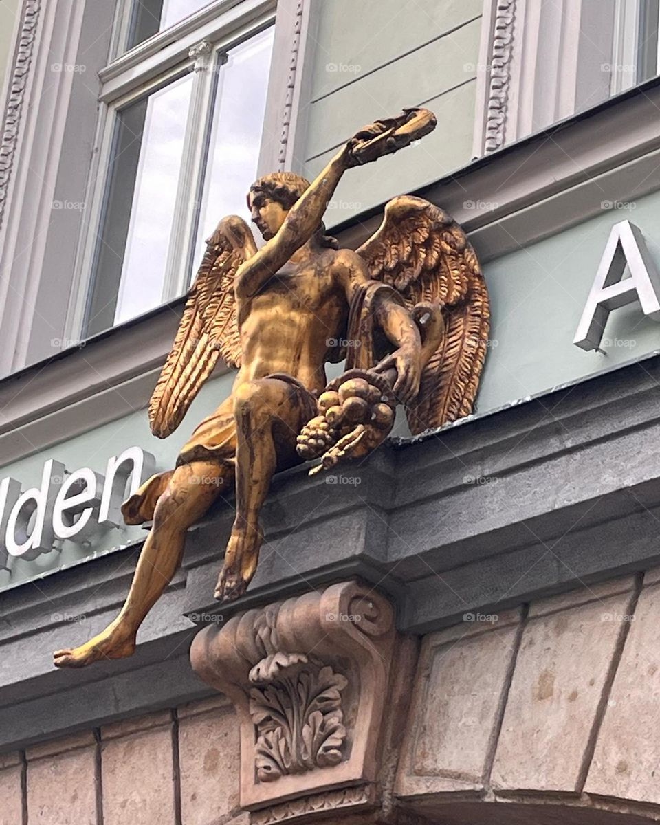 Prague, Czech Republic, Czechia, Buildings, Architecture, Statues, Art, Angel