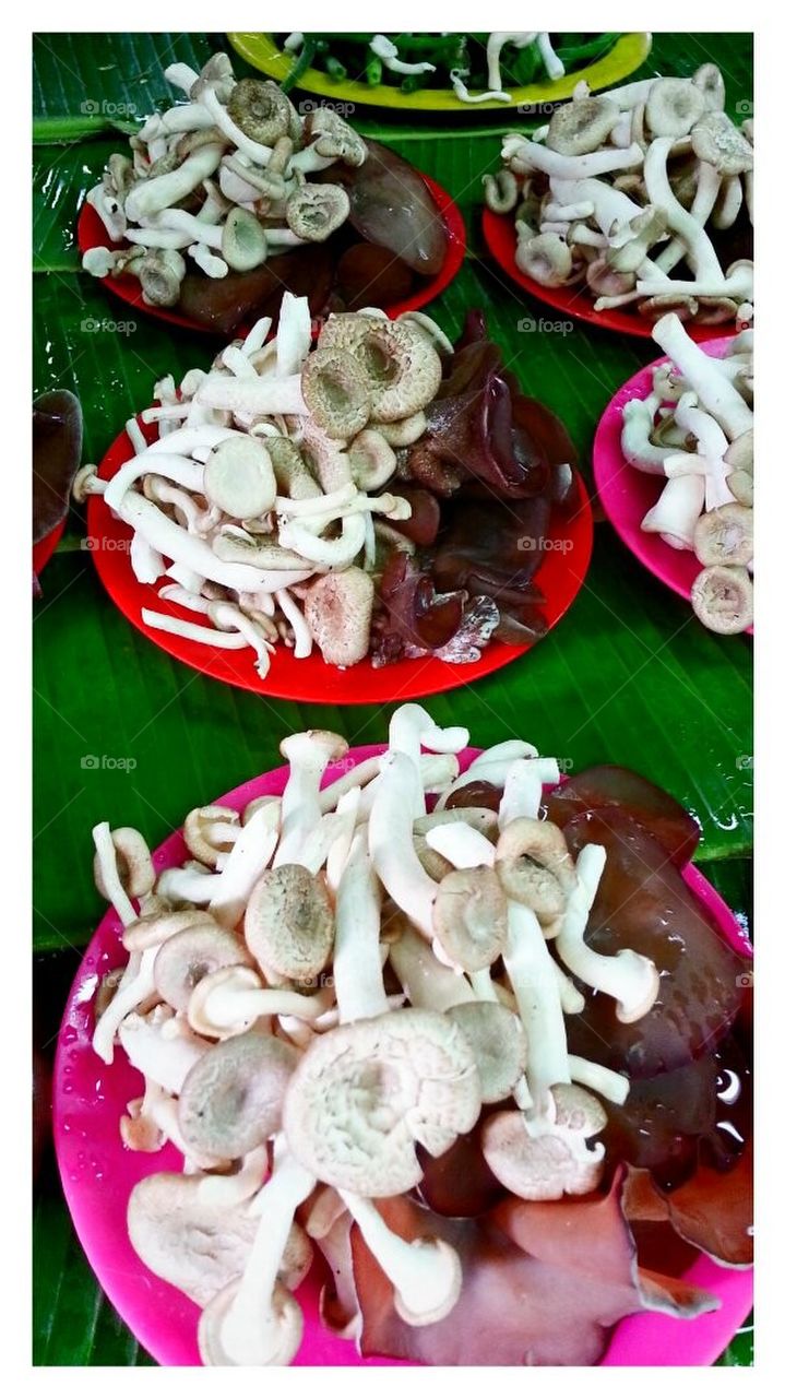 Mushroom sell at local Thai market