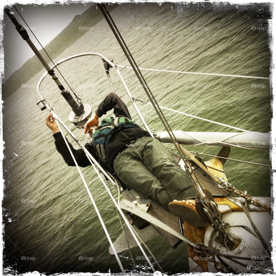 Restful Sail. Finally in the calm after rough seas. 