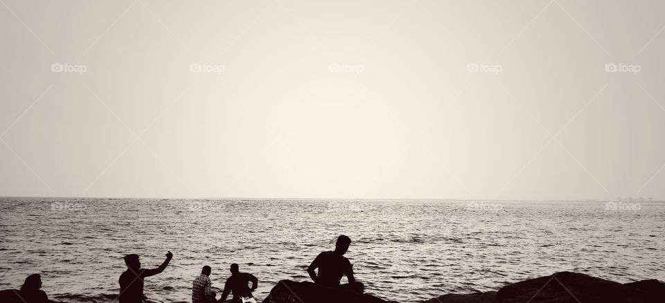 dumas beach, surat, gujarat, india