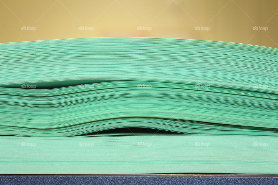 Close-up of a green paper