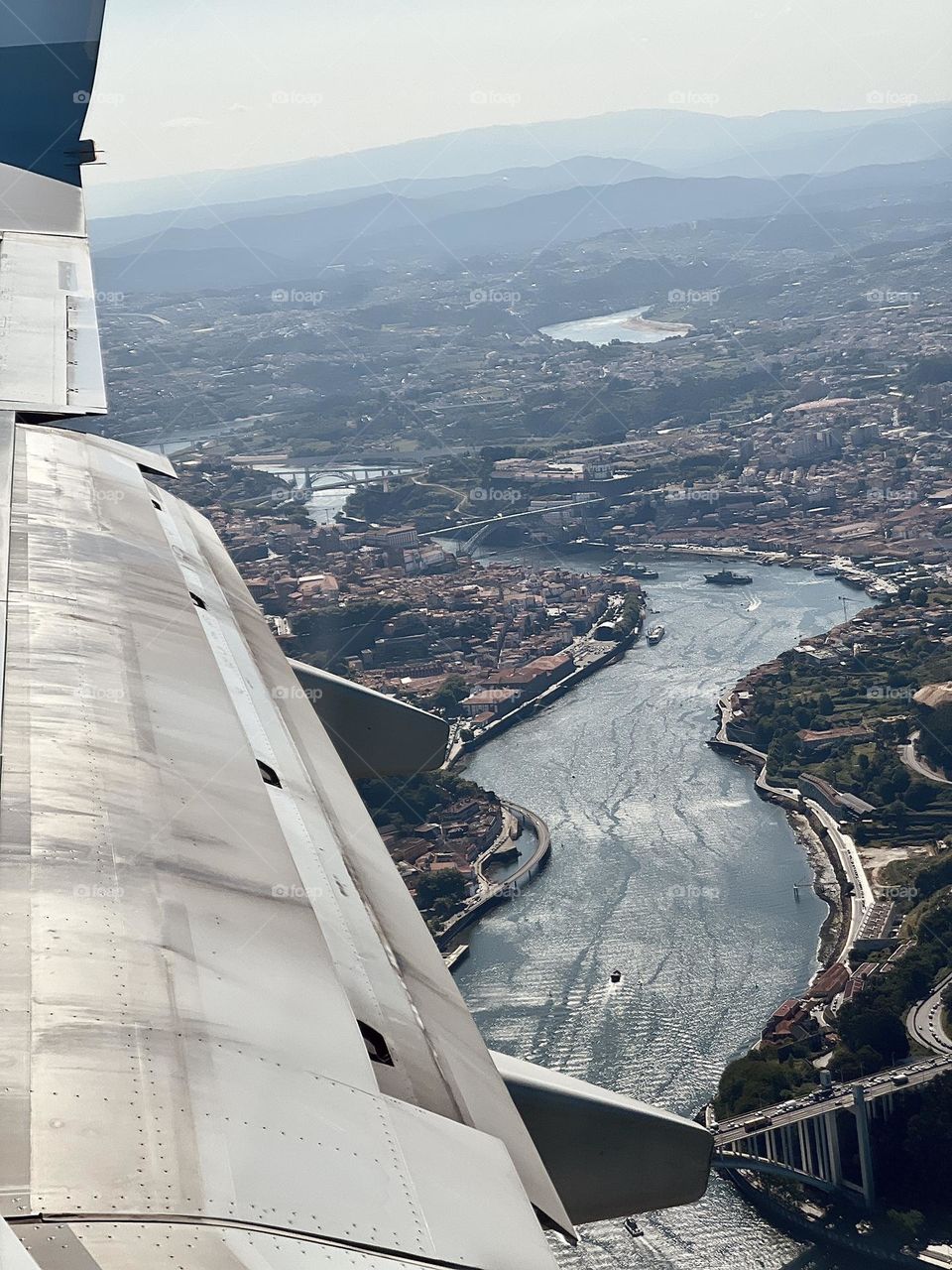 View from the plane window 