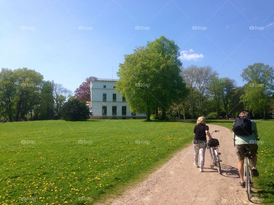 Cycling in the park