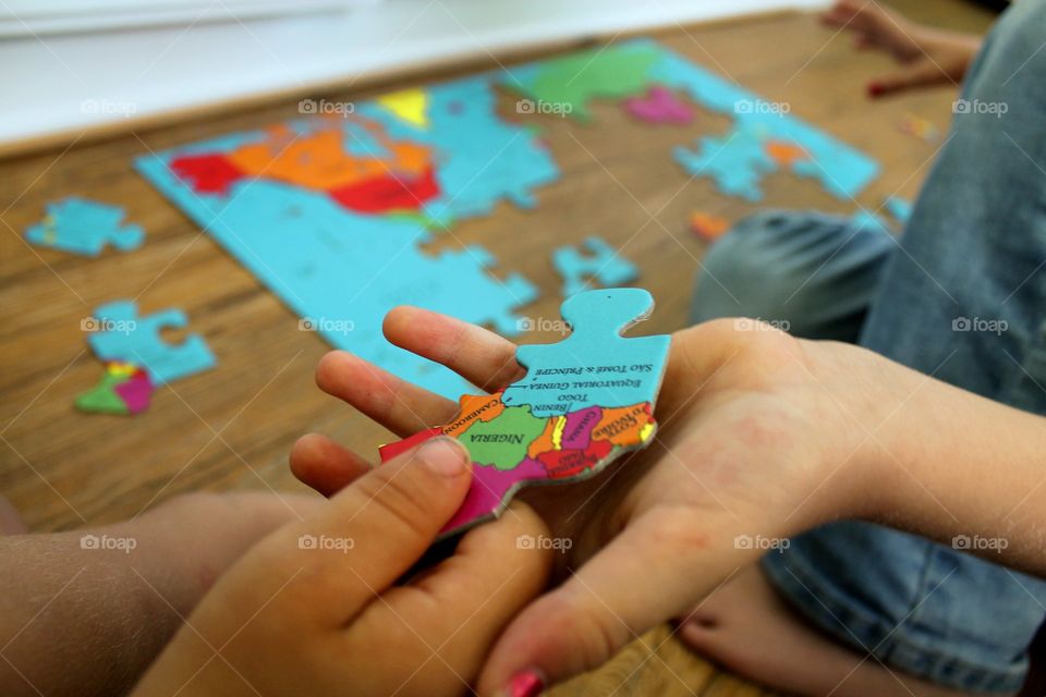 Creativity, Child, Puzzle, Hand, Game