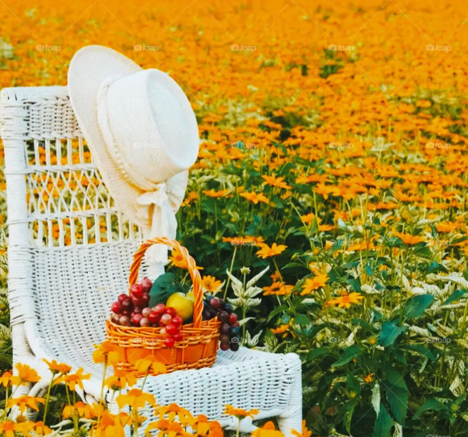 white chair