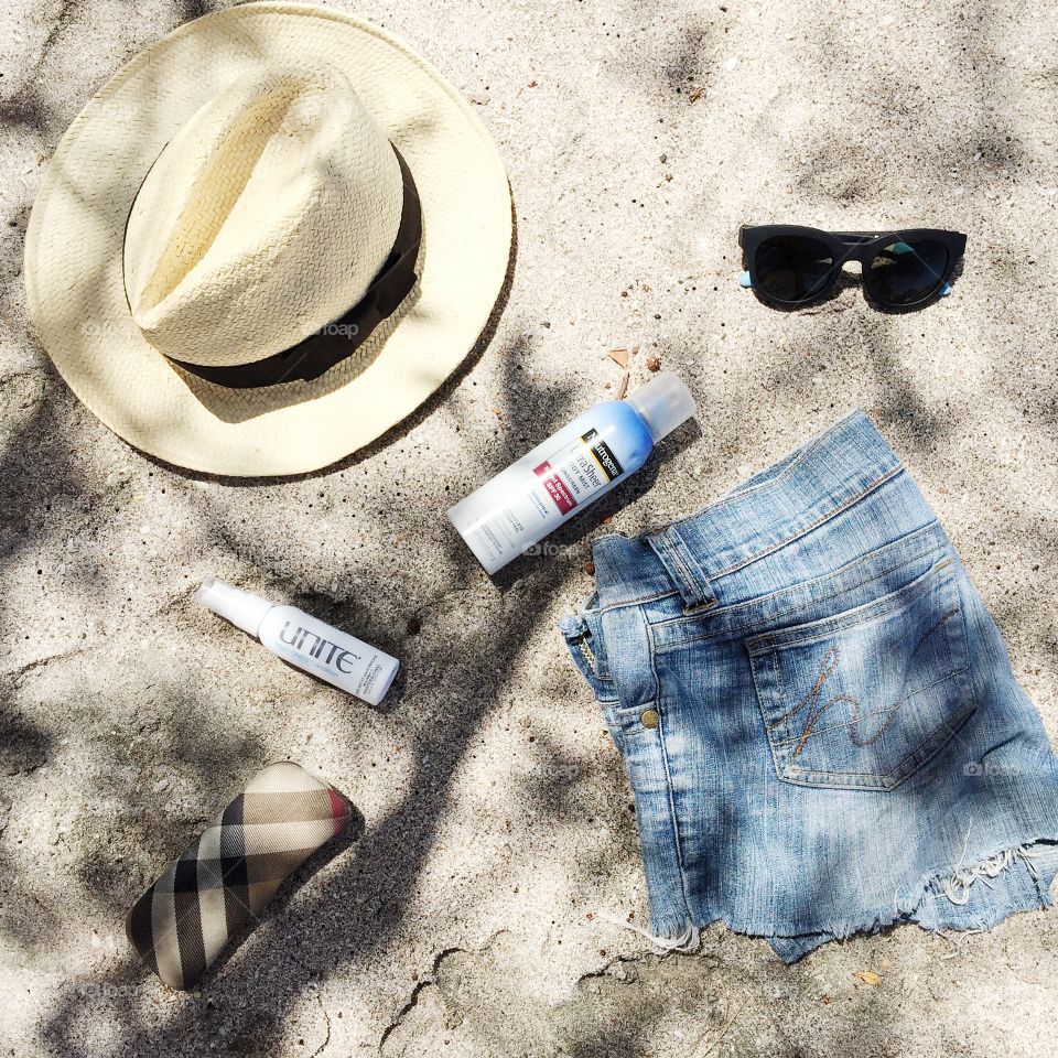 Beach essentials from a beach in Costa Rica