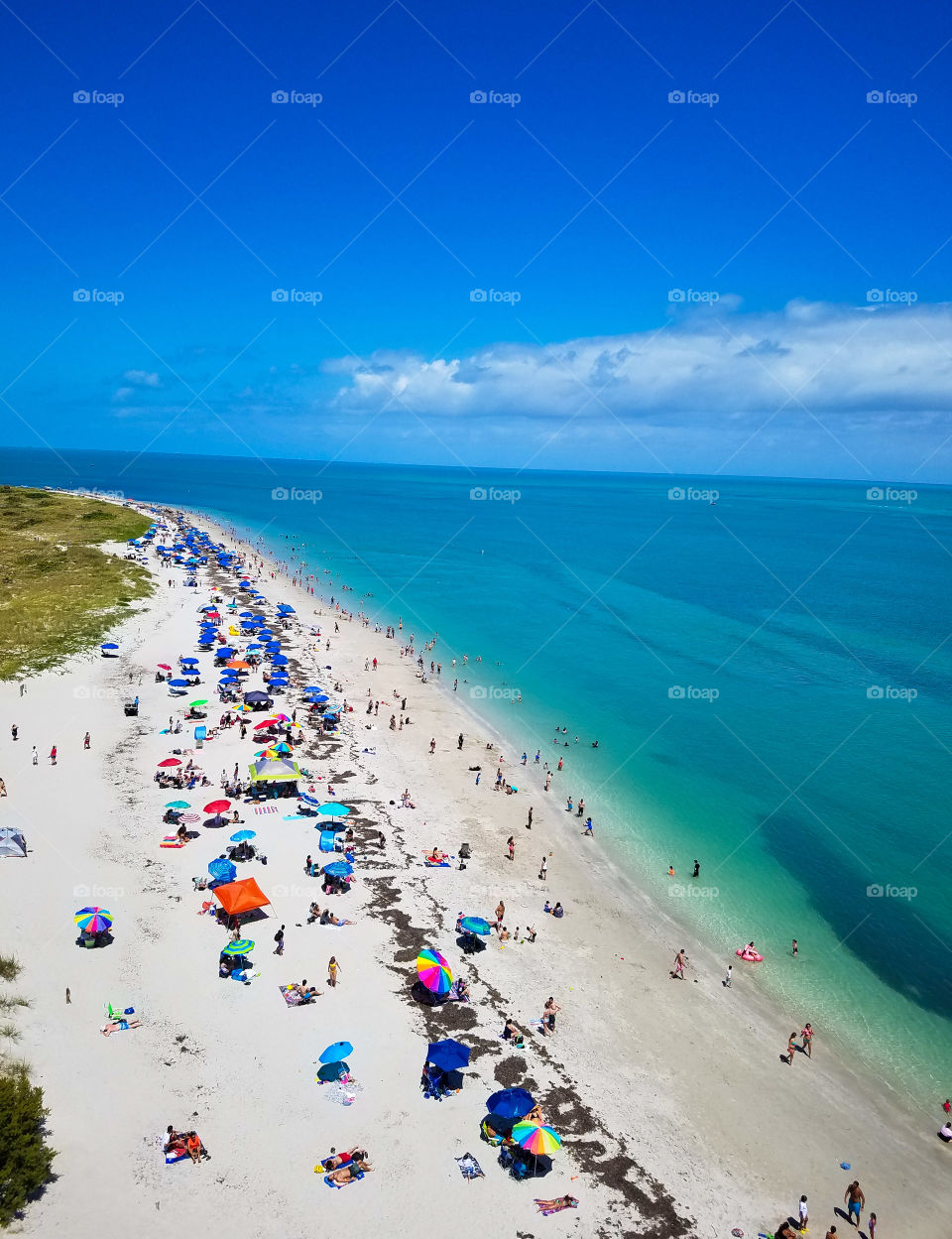 Colorful beach chaos Bill  Baggs State Park