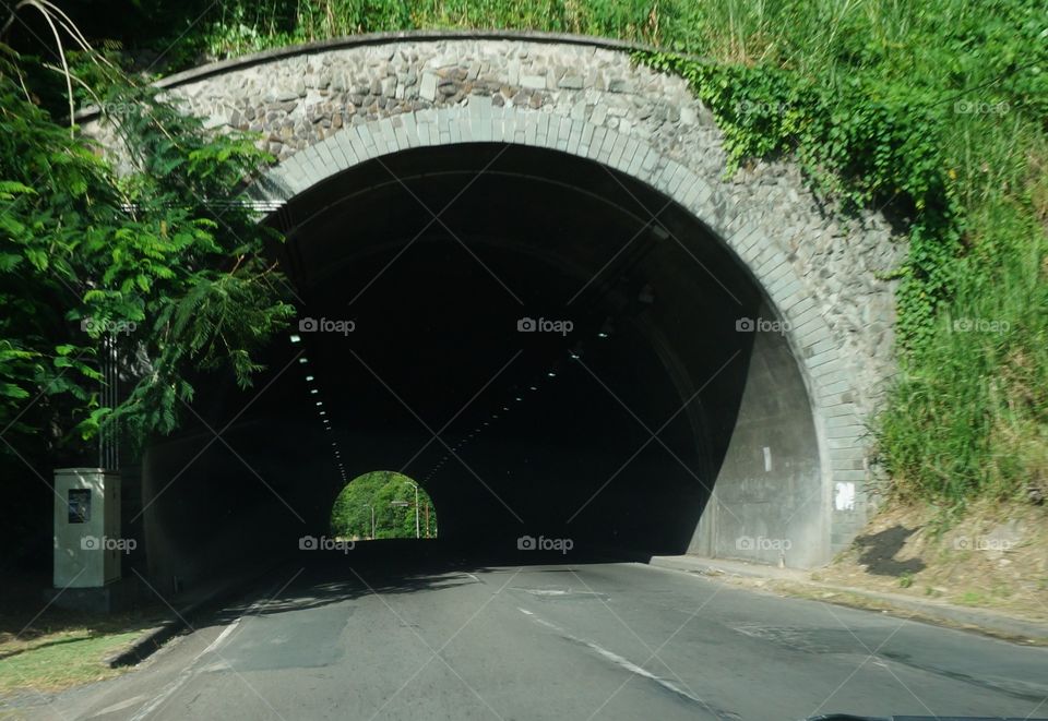 Highway tunnel in St Lucia