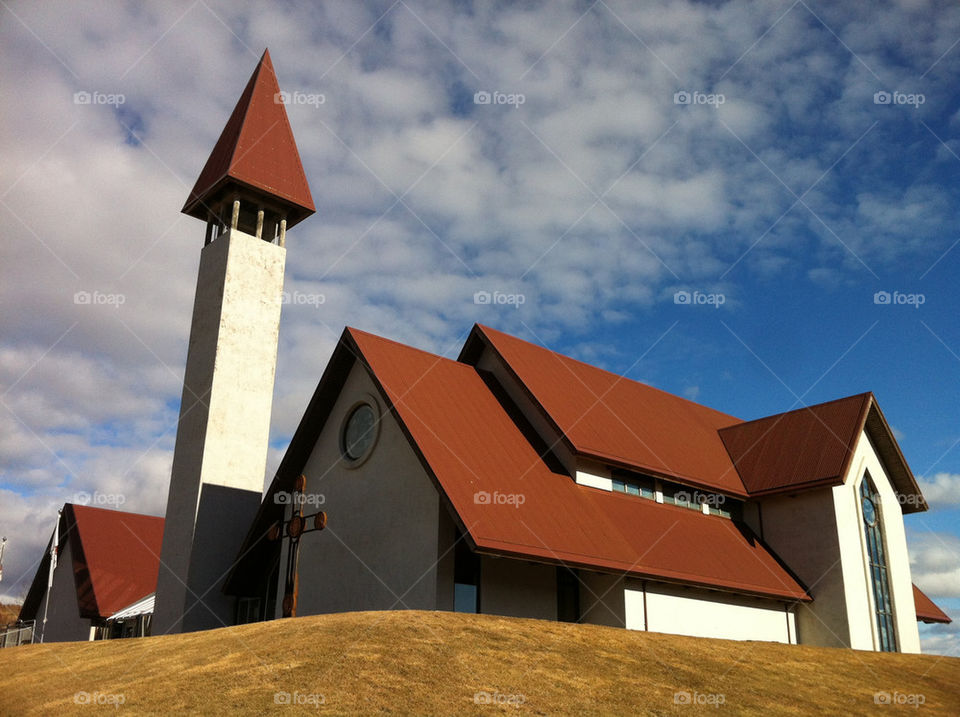 Modern church Iceland