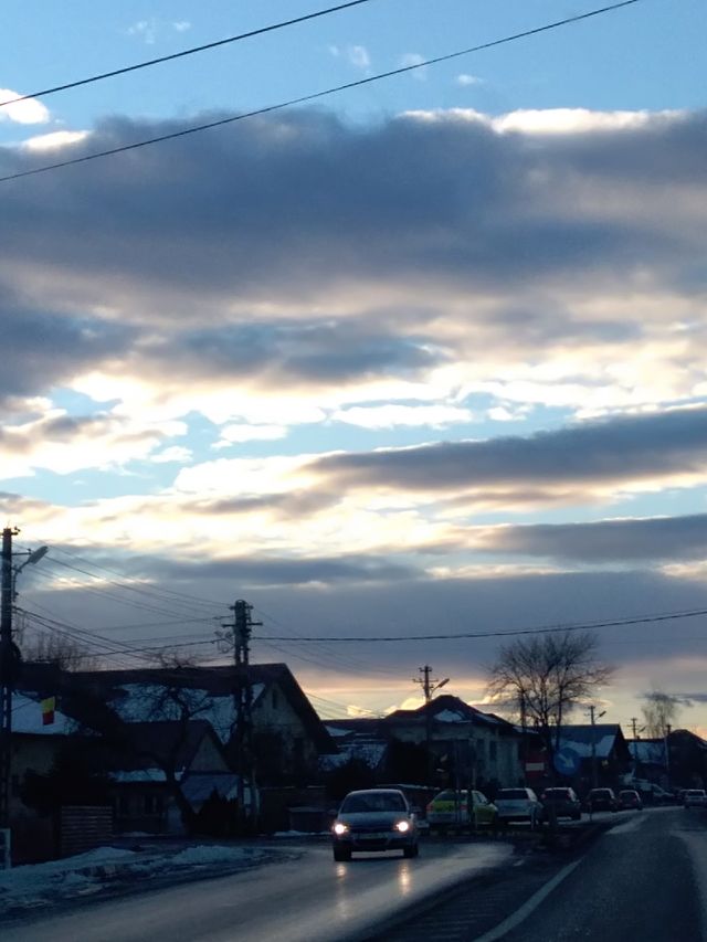 sunset and clouds