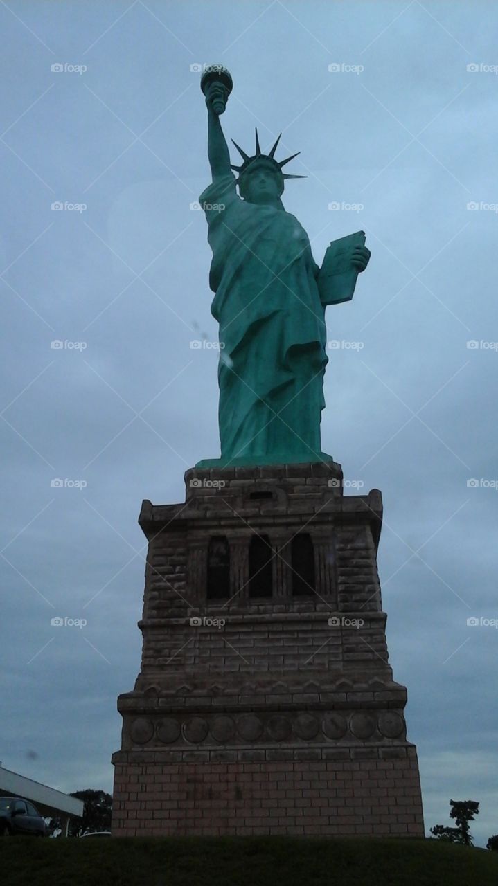 replica, statue, liberty, Brazil, symbol