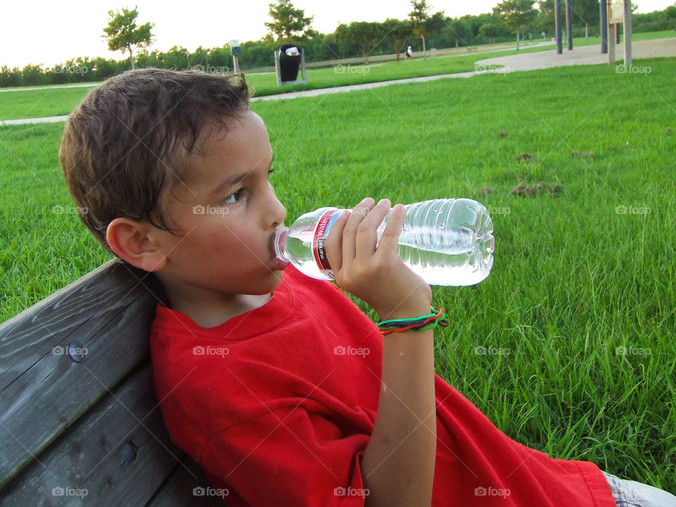 Hot summer day at the park