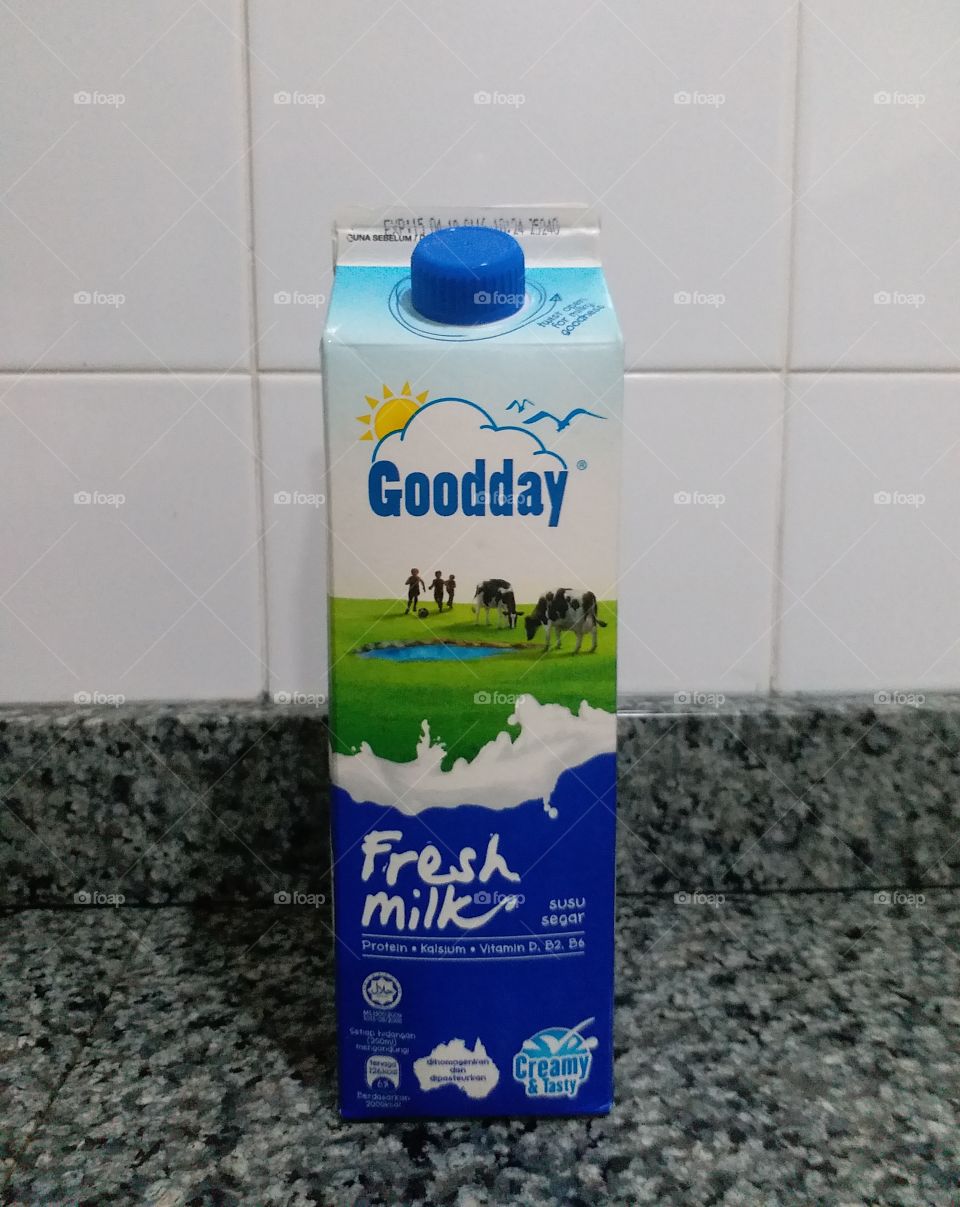 fresh milk.