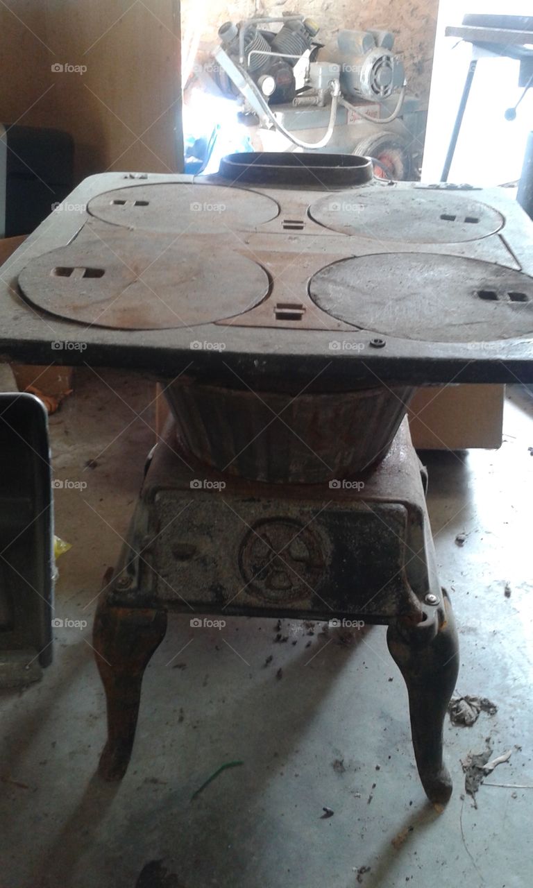 cast iron  stove