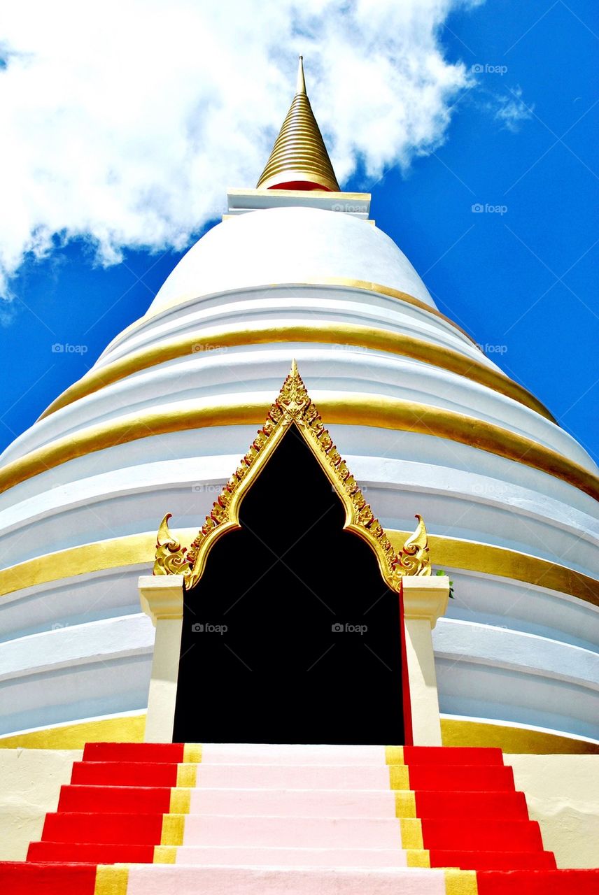 Pagoda under blue sky