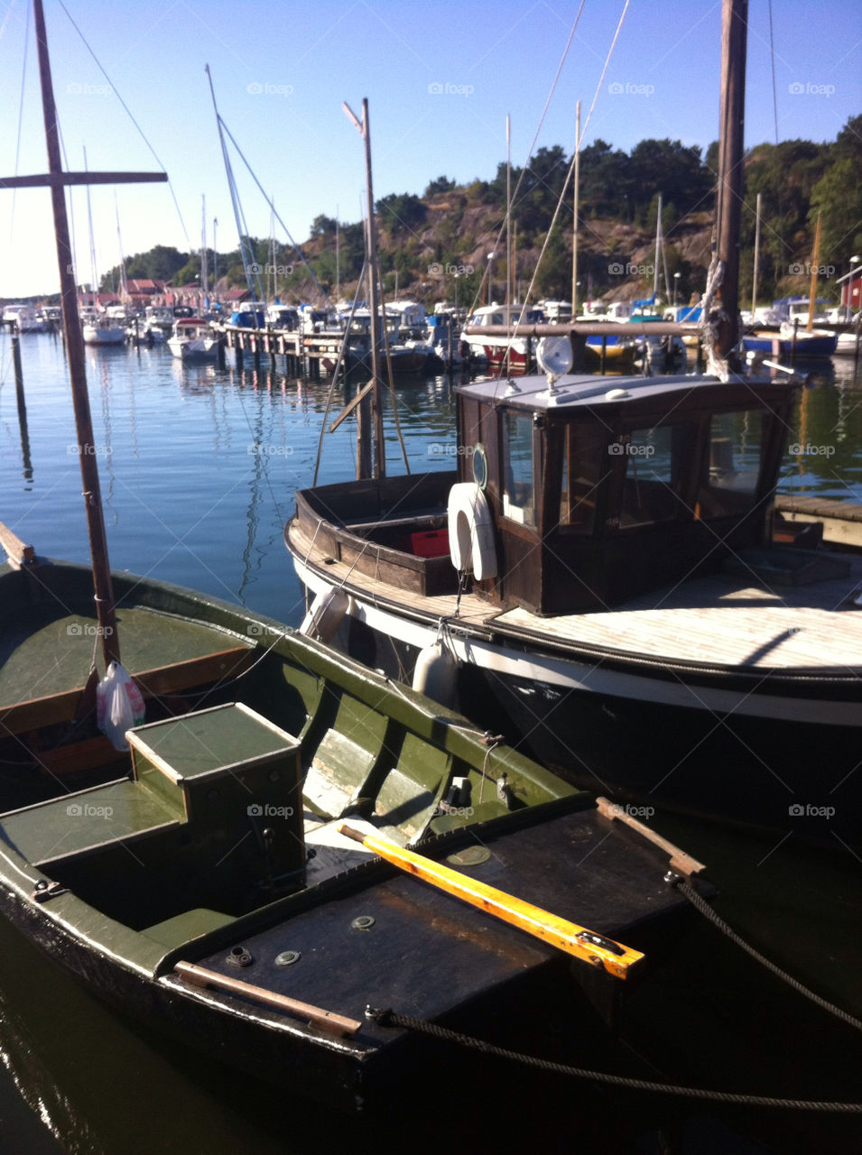 sweden boats old harbour by haq