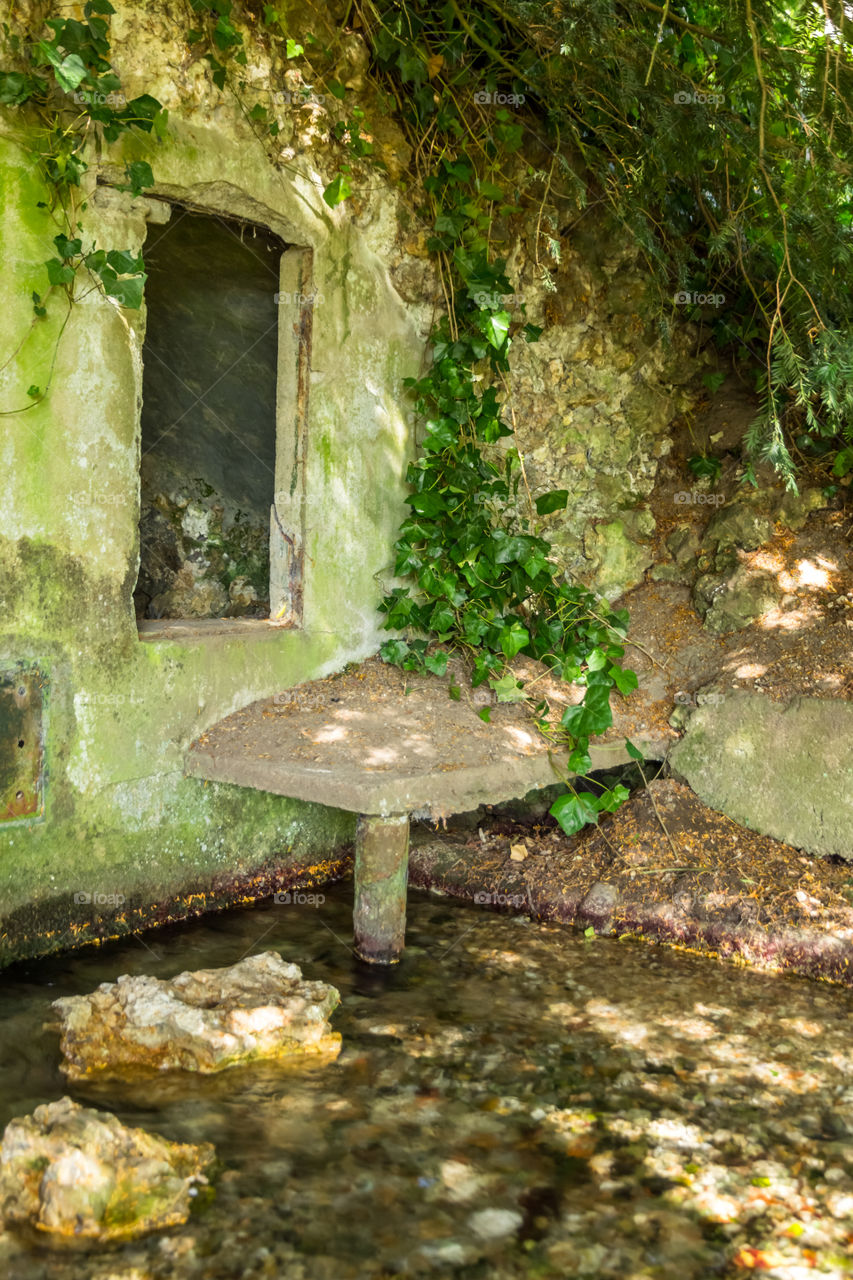 The source. The house in the beginning of the source  