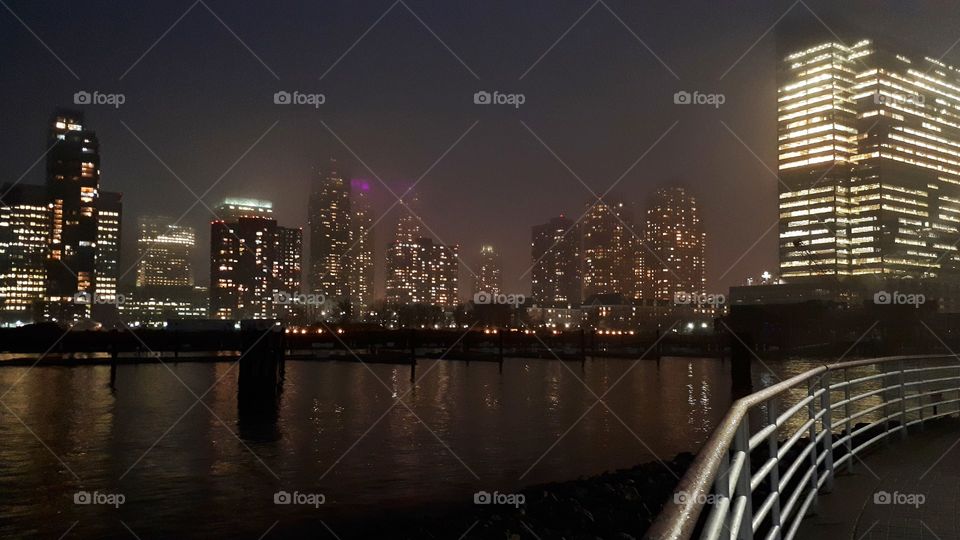 Jersey city night view