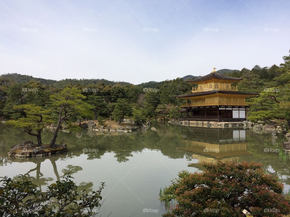 Golden Pavilion (Kinkaku-ji) in Kyoto Japan