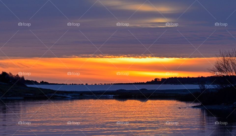 Scenics view of idyllic sea, Sweden