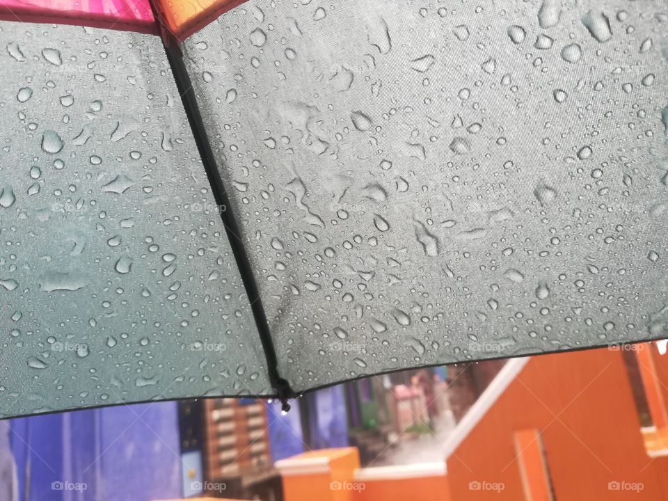 after rain to fall on the floor