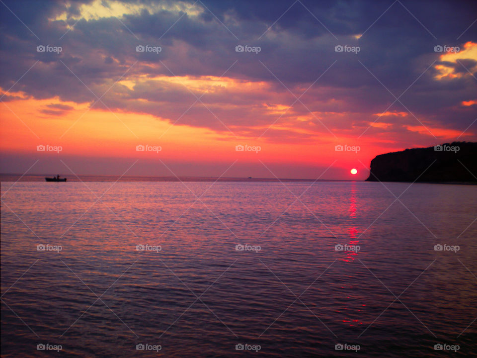 Water of the sea  of Islet of Dino ( Praia - Italy ).