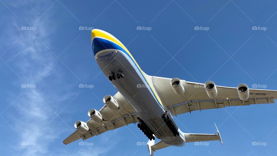 It was the largest plane. Ukrainian Mriya