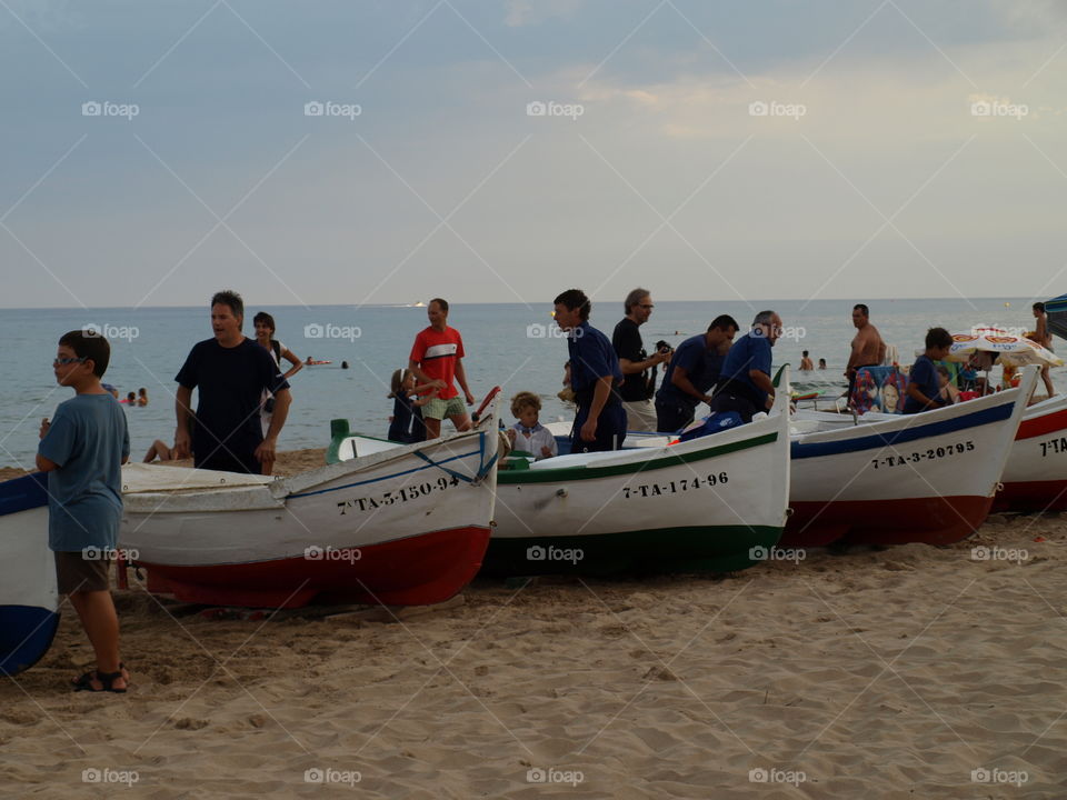 Fishermen boats