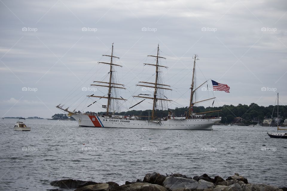 United States Coast Guard tall ship the Eagle.
