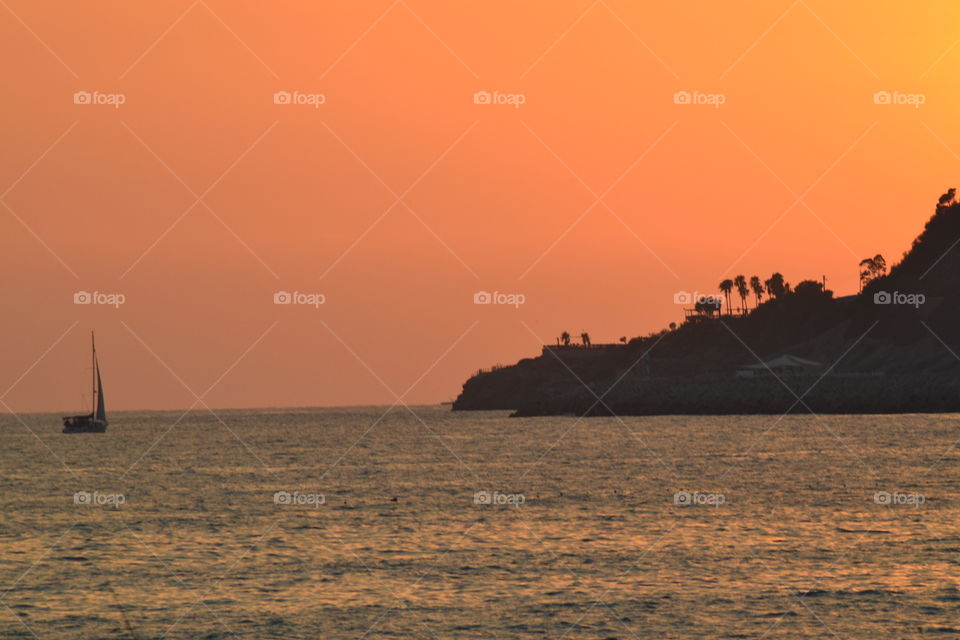 sailing into the sunset