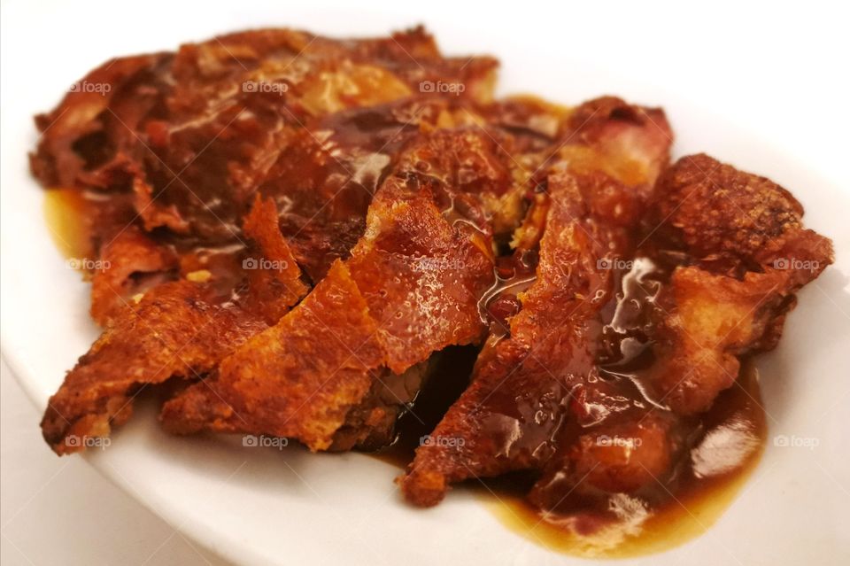 Chinese crispy duck with chilli sauce