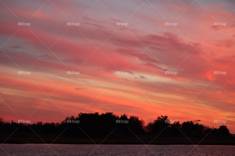 sky colors sunset clouds by ipixxiqi