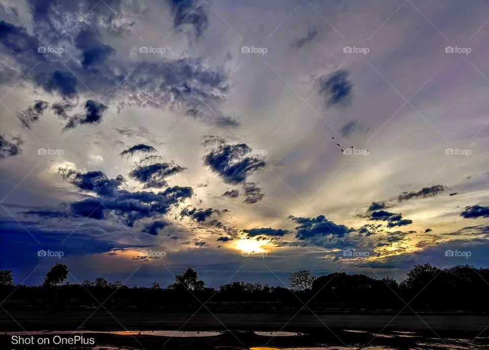 dark clouds