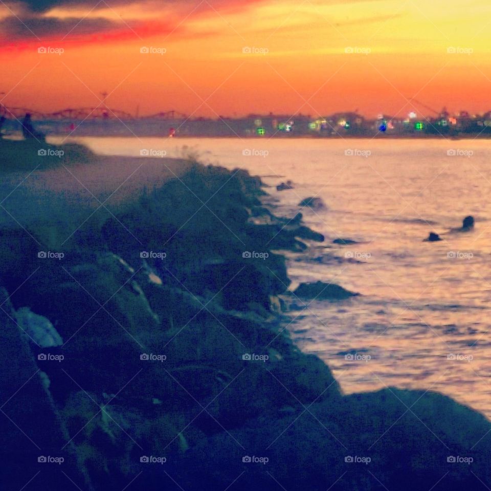 Riverside Sunset 