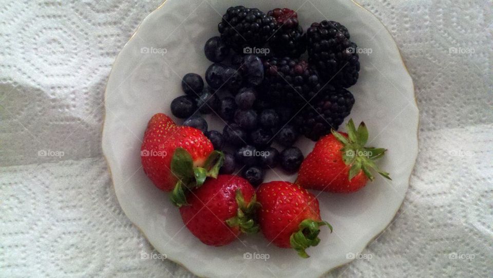 Berries on a Plate 