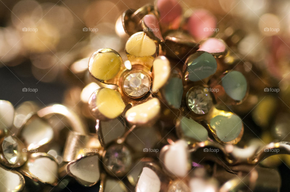Close-Up of Vintage Jewelry