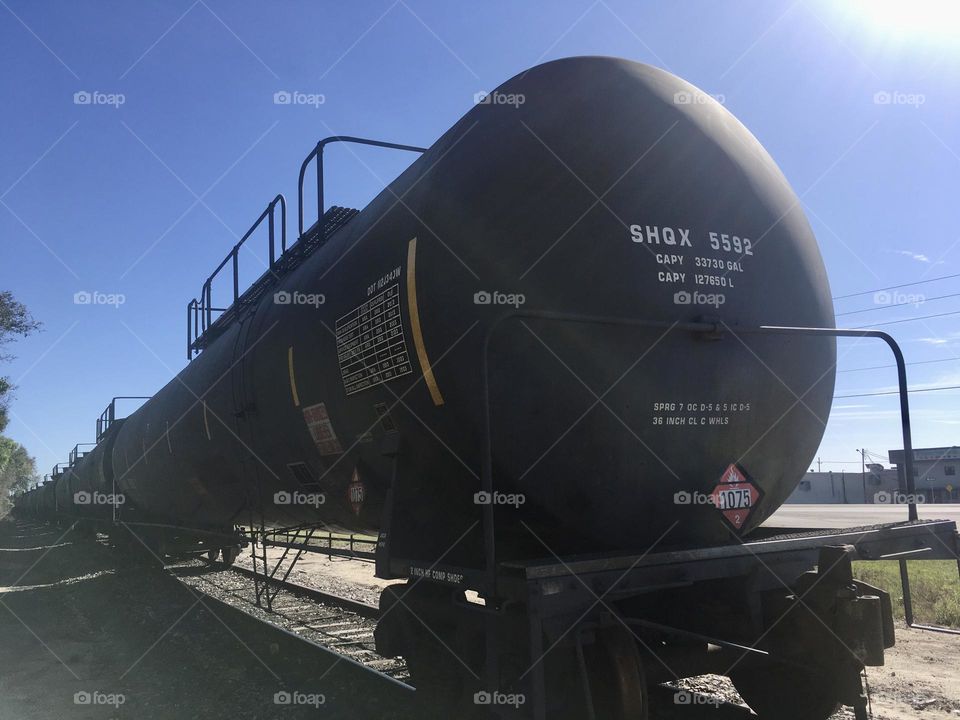 Train part abandoned on the tracks 