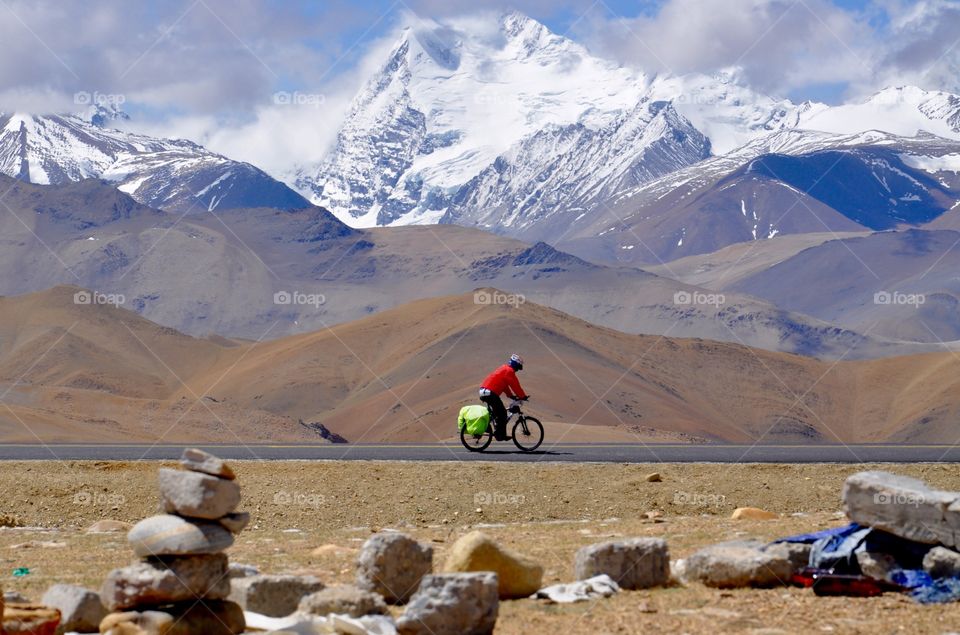 In Tibet on the bicycle 