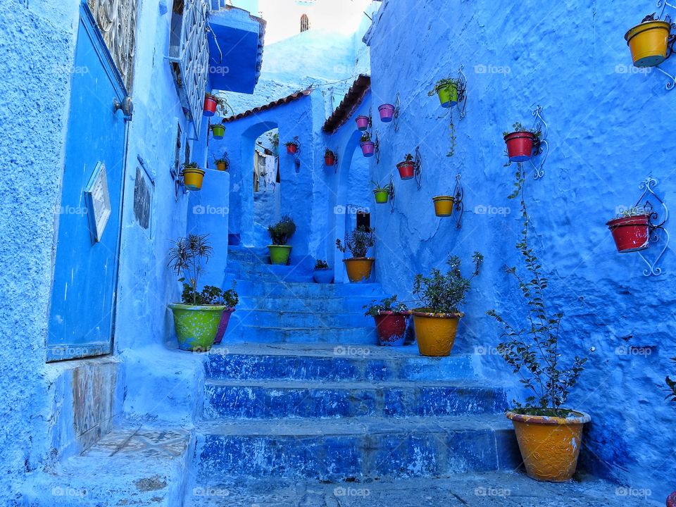 Blue steps