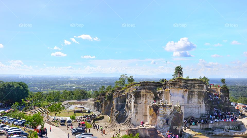 The cliff of Brecci near Jogjakarta, Indonesia