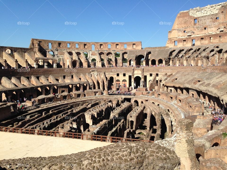 Interior of Colosseum 