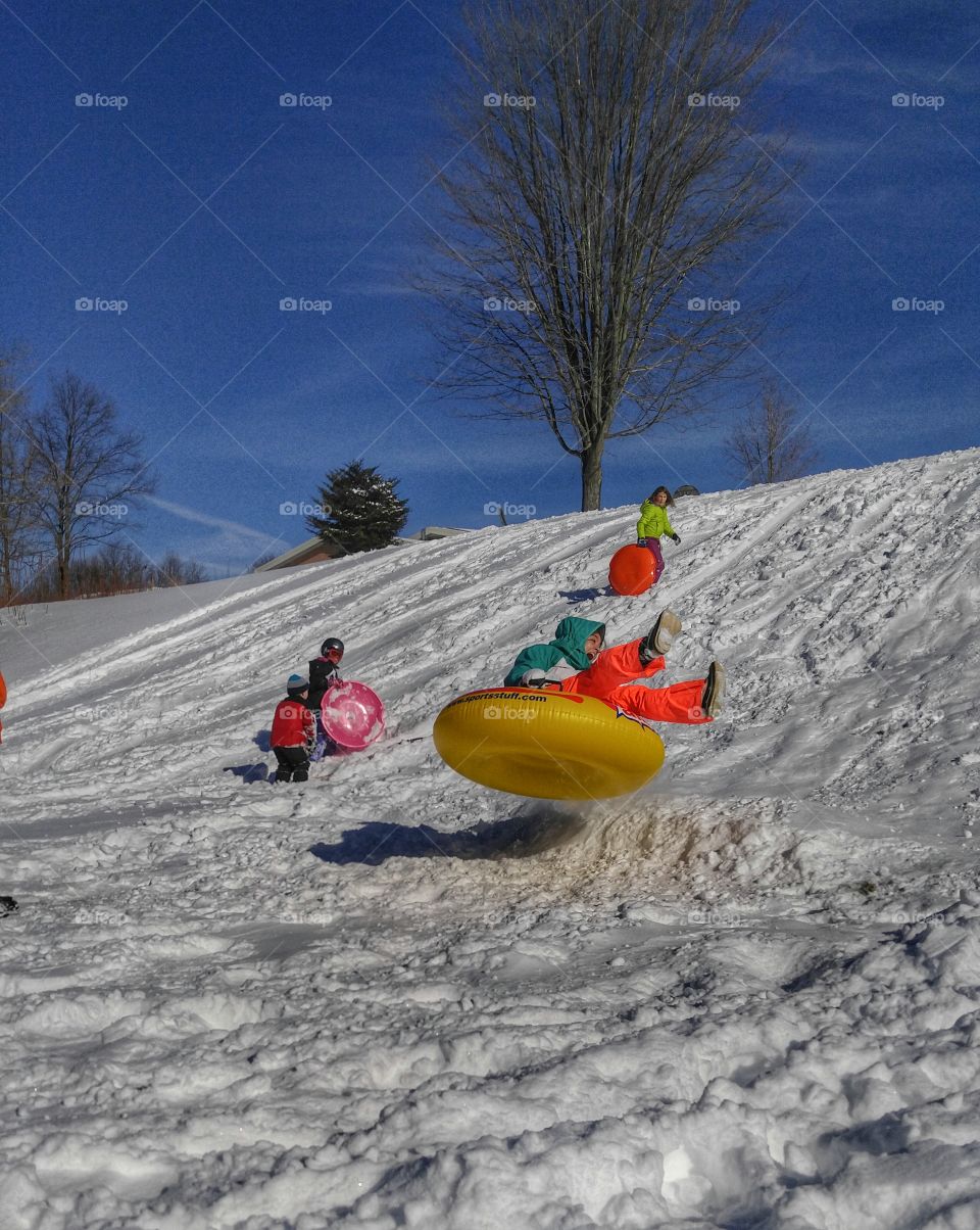 your never too old to sled