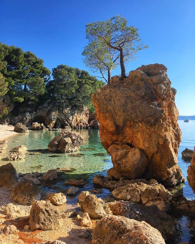Podgora sunset beach Garma  from to Croatia