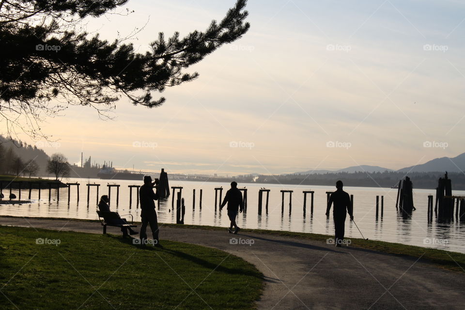 Silhouettes at sunset