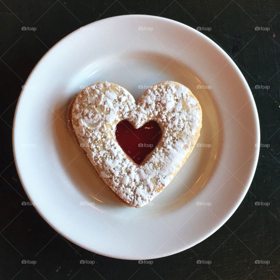 Heart shaped cookie