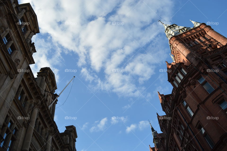 looking up. sky-architecture in Nottingham