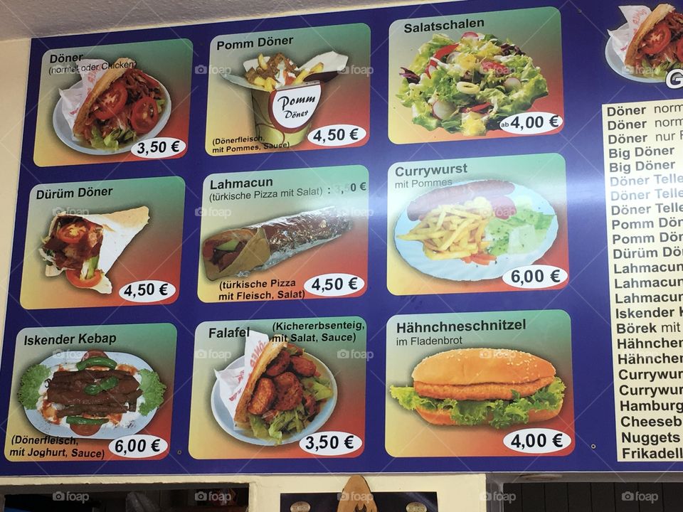 Imbiss Menü in Greifswald