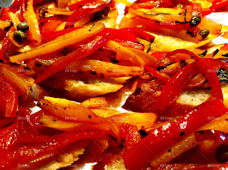 yellow red bread peppers by percypiglet